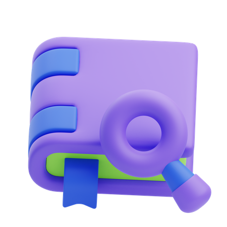 Encontrar livro  3D Icon