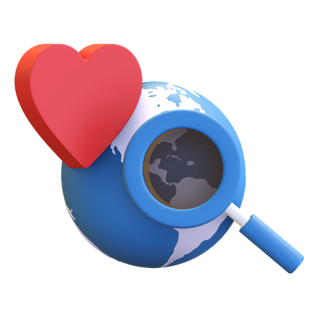 Encontrar o amor on-line  3D Icon