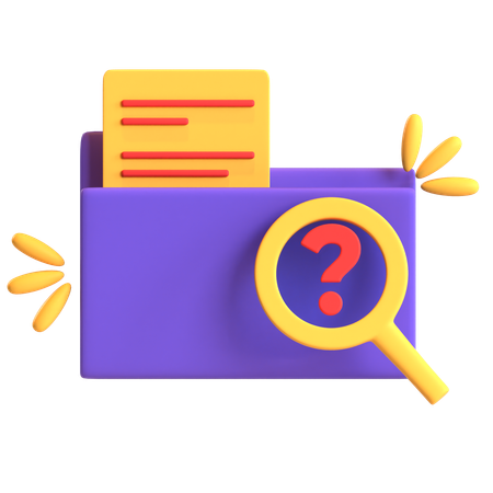Encontrar pasta de documentos  3D Icon