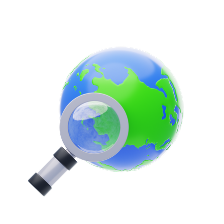 Encontrar la tierra  3D Icon