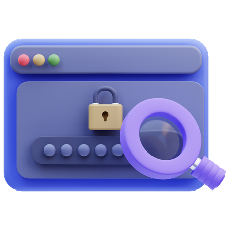 Encrypt Password  3D Icon