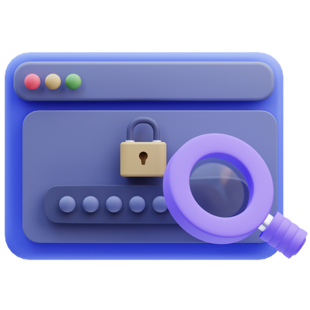 Encrypt Password  3D Icon