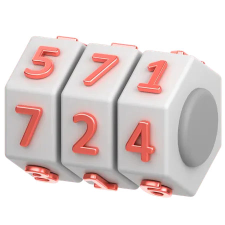 Encrypte Number  3D Icon