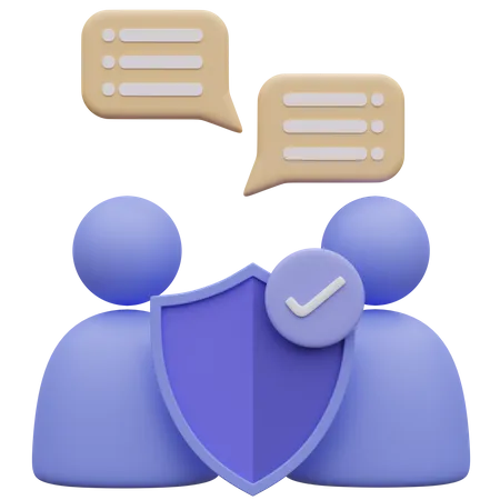 Encrypted Chat 3 D Icon Illustration 3D Icon