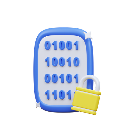 Encrypted Code  3D Icon