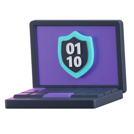 Encrypted Data  3D Icon