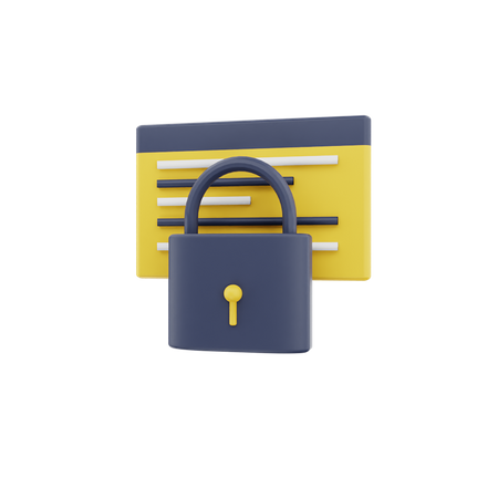 Encrypted Data  3D Icon