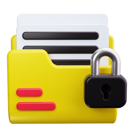 Encrypted Data  3D Icon