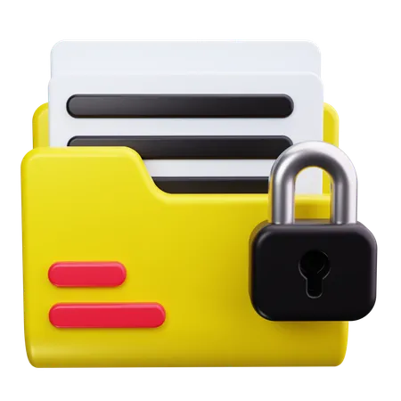 Encrypted Data  3D Icon