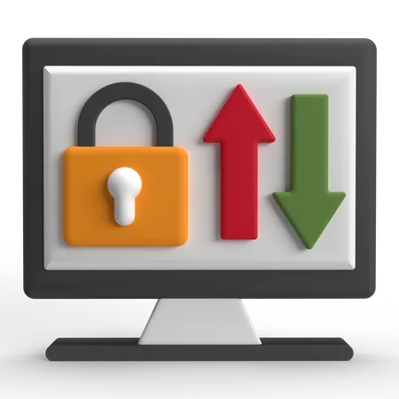 Encrypted Data  3D Icon