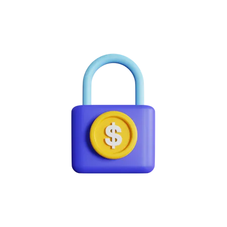Encrypted Dollar  3D Icon