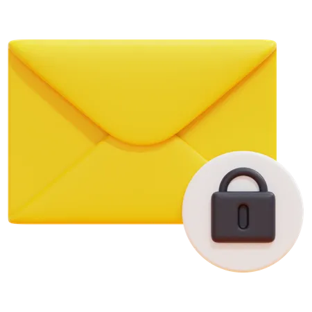 Encrypted Email  3D Icon