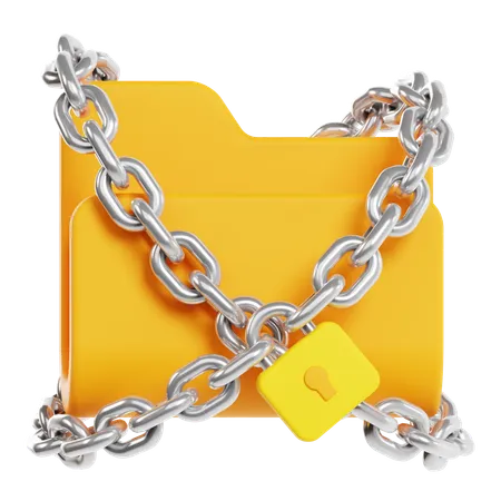 Encrypted File  3D Icon