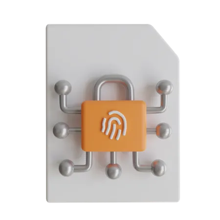 Encrypted File  3D Icon