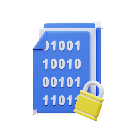 Encrypted File  3D Icon