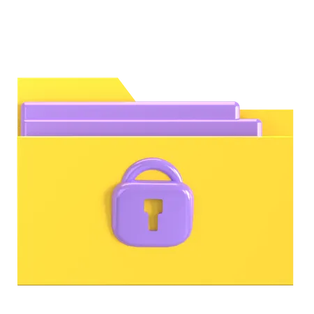 Encrypted File  3D Icon