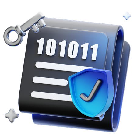 Encrypted File  3D Icon