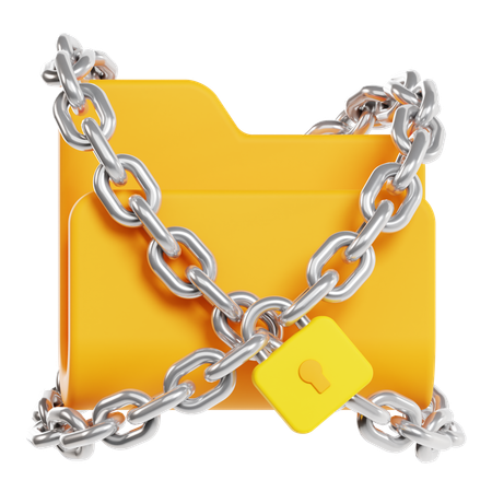 Encrypted File  3D Icon