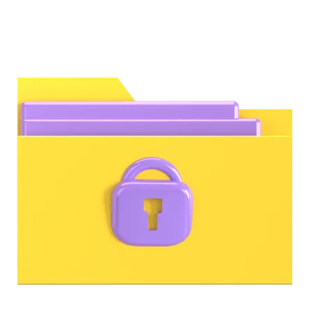 Encrypted File 3 D Illustration Good For Cyber Security Design 3D Icon