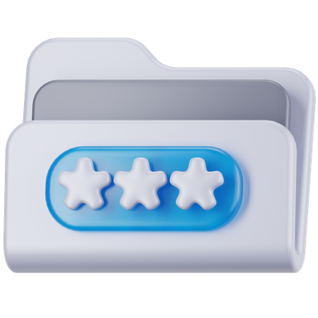 Encrypted Folder  3D Icon