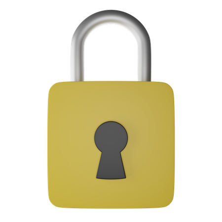 Encrypted Lock  3D Icon