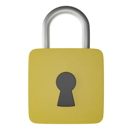 Encrypted Lock  3D Icon