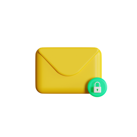 Encrypted Mail  3D Icon