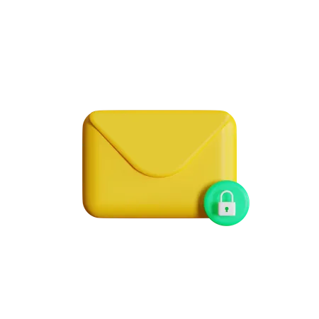 Encrypted Mail  3D Icon