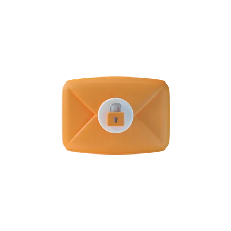 Encrypted Mail  3D Icon