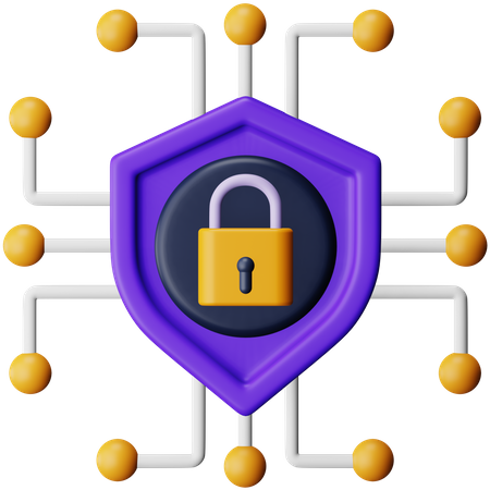 Encrypted Network  3D Icon