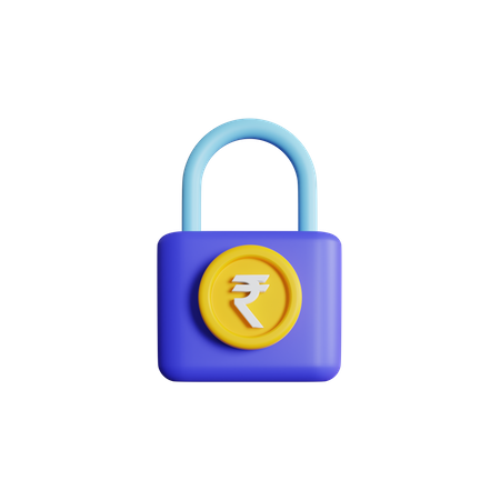 Encrypted Rupee  3D Icon