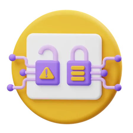 Encryption  3D Illustration