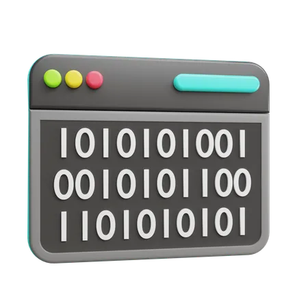 Encryption Data  3D Icon