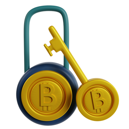 Encryption Digital Wealth  3D Icon