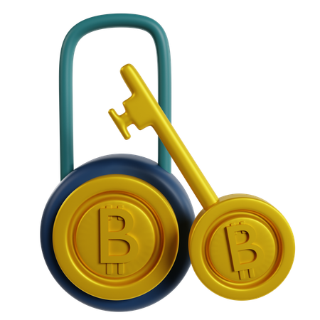 Encryption Digital Wealth  3D Icon