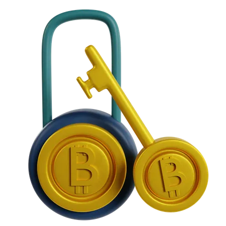 Encryption Digital Wealth  3D Icon