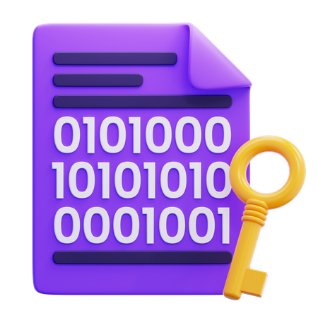 Encryption Key  3D Icon