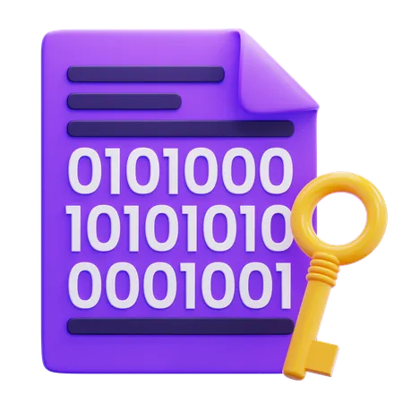 Encryption Key  3D Icon