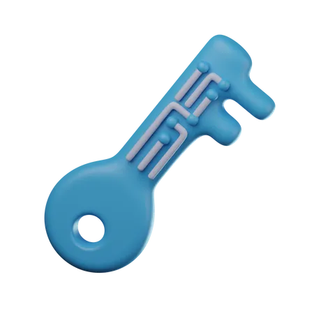 Encryption Key  3D Icon