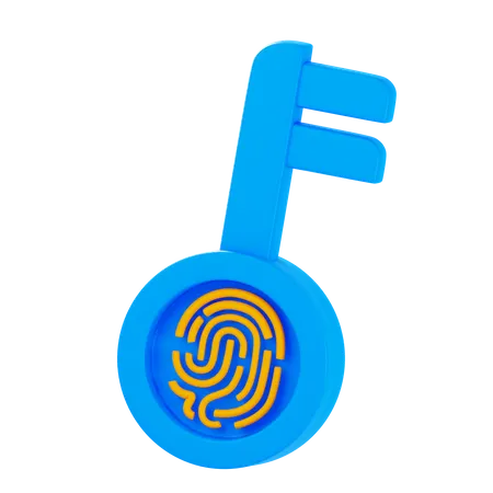 Encryption Key  3D Icon