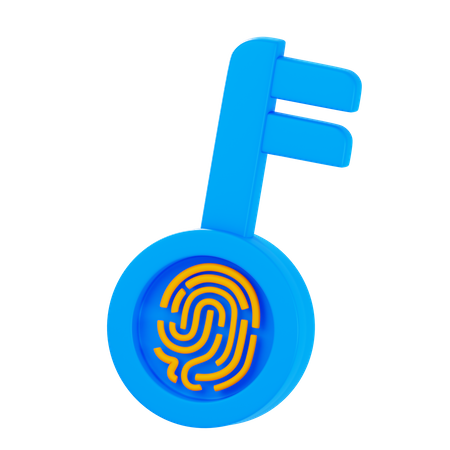 Encryption Key  3D Icon