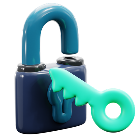 Encryption Lock  3D Icon