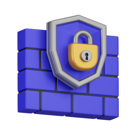 Encryption Shield  3D Icon