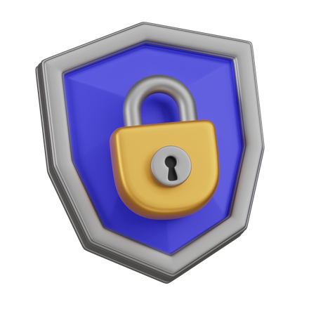 Encryption Shield  3D Icon