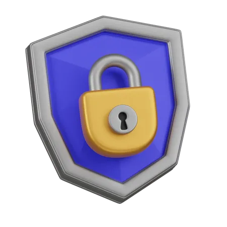 Encryption Shield  3D Icon