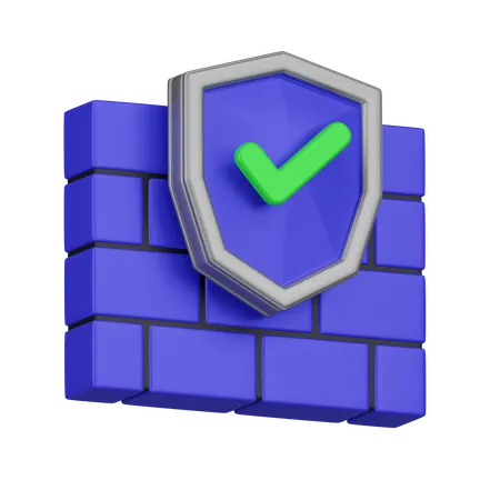 Encryption Shield  3D Icon