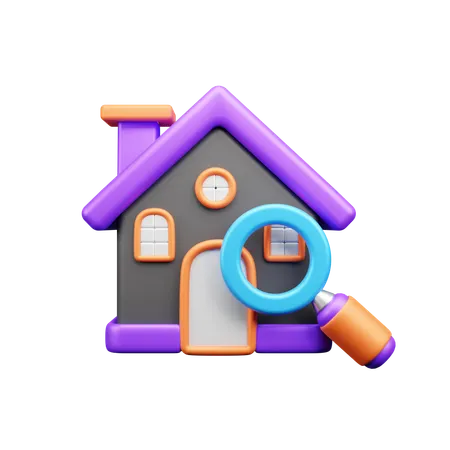 Encontrar casa  3D Icon