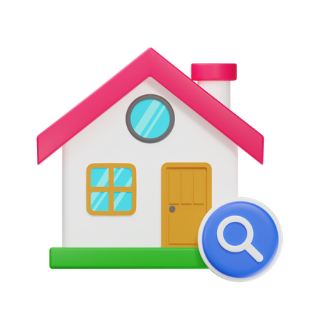 Encontrar casa  3D Icon