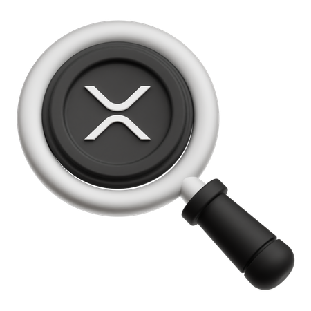 Encuentra la criptomoneda XRP  3D Icon