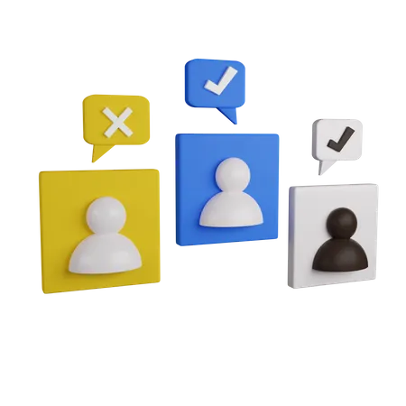 Encuesta comunitaria  3D Icon